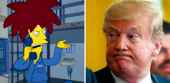 The Simpsons, Demokraterna, Mutor, Donald Trump, Ukraina
